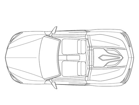 Car Top View Drawing at GetDrawings | Free download