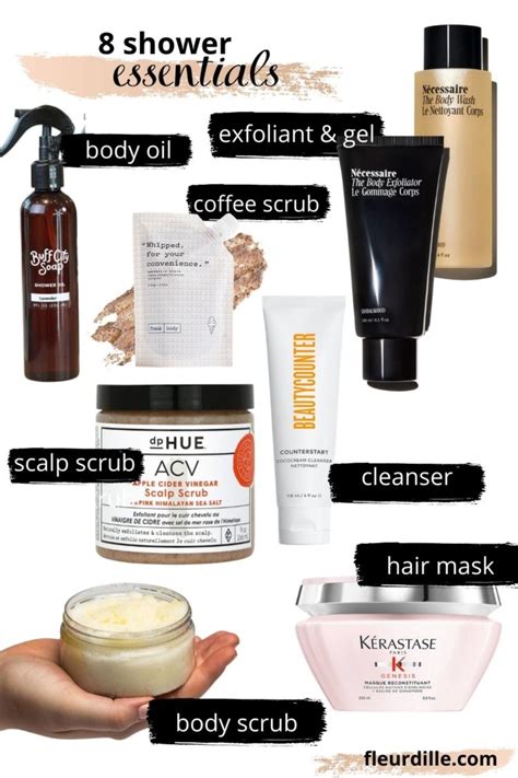 8 Shower Essentials For The Best Skin and Hair Care | Fleurdille