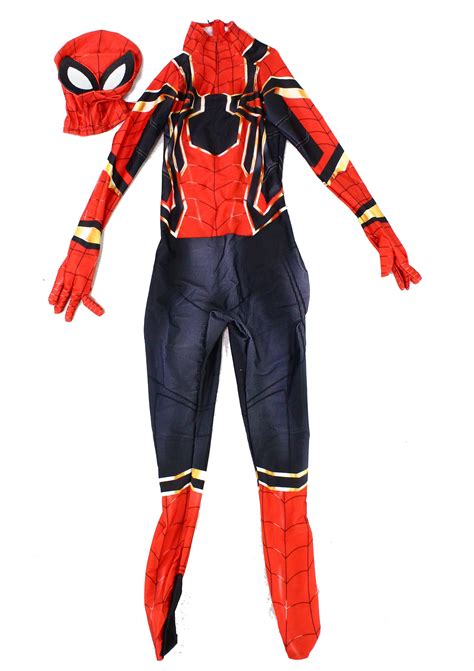 Boys Costume Large Spider-Man Zip Back L - Walmart.com - Walmart.com