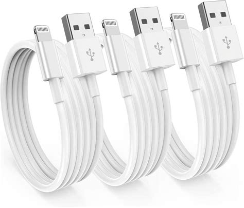 iPhone Charger Cable 6Ft , [Apple MFi Certified] 3Pack USB A to ...