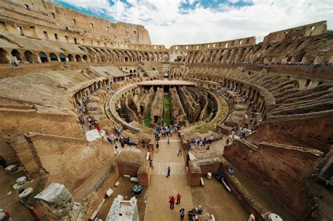 Premium Photo | Inside of colosseum in rome italy