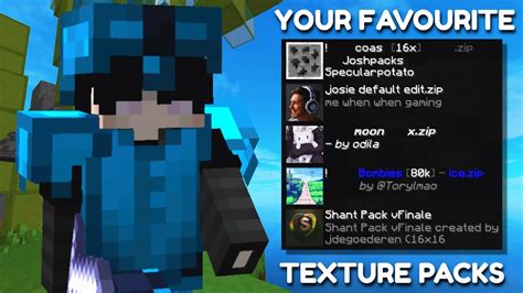 Using YOUR Favourite Hypixel Bedwars Texture Packs - YouTube