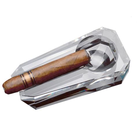 Crystal Single Cigar Ashtray – 1 Cigar – Ewestern