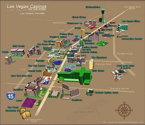 Map of Las Vegas Casinos, Vegas Strip Map