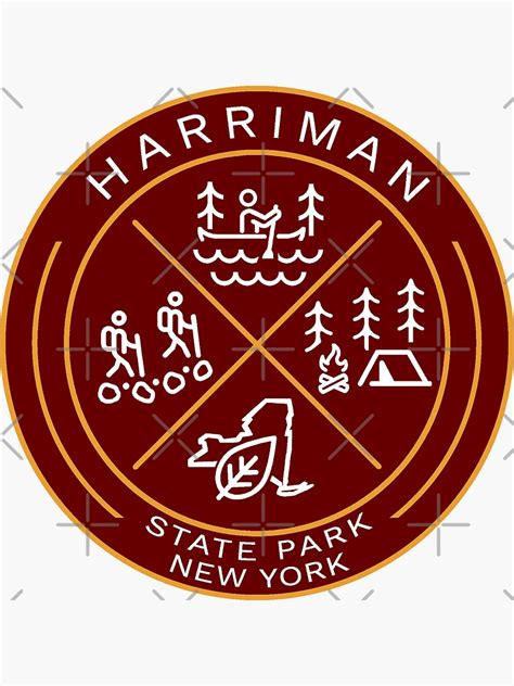 "Harriman State Park Heraldic Logo" Sticker for Sale by VanyaKar ...