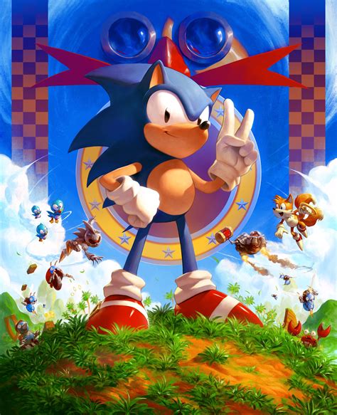 Order this beautiful SEGA Sonic the Hedgehog poster | Cook and Becker