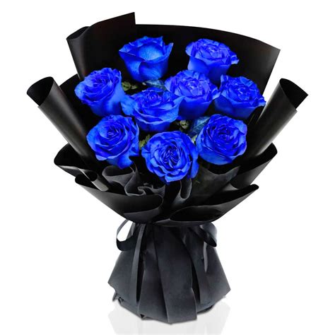 Blue Rose Bouquet - Choiceflowersuae