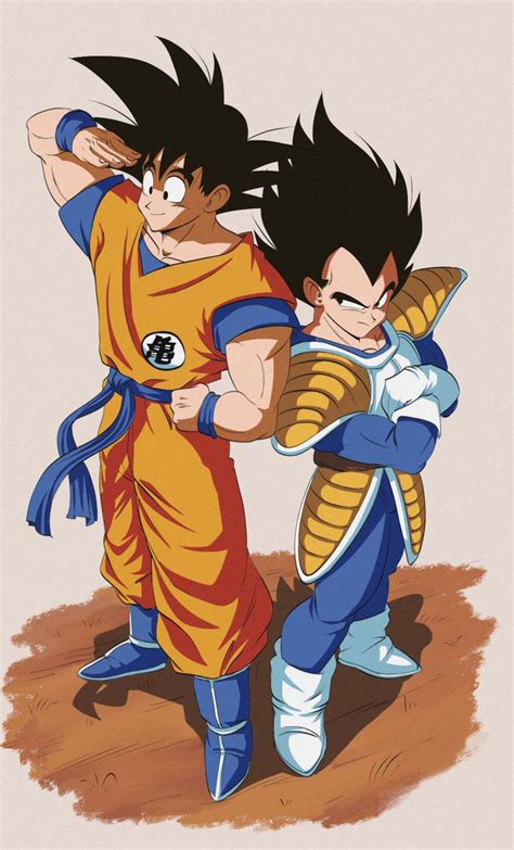 Goku Vs Vegeta Saiyan Saga