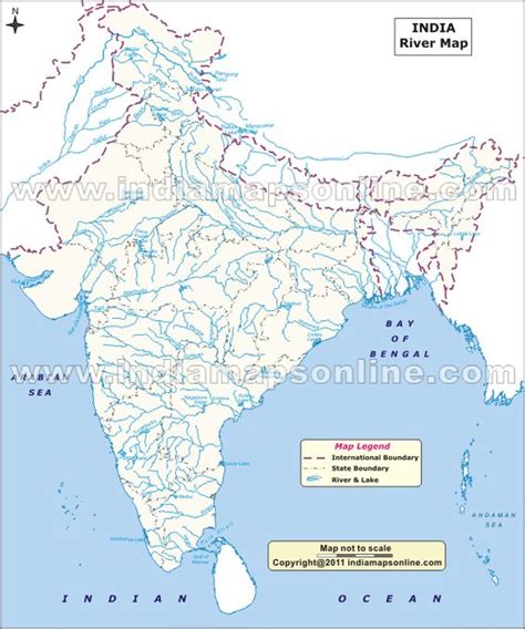 Political Map Of India With Rivers