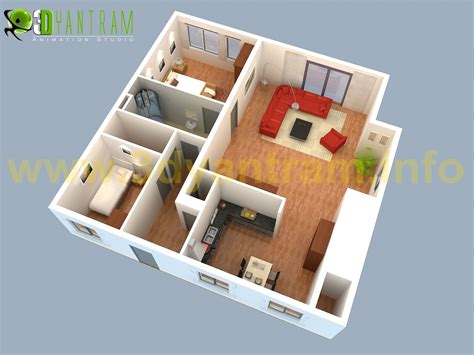 small #house 3d #floor #plan #design cgi | Small house design floor ...