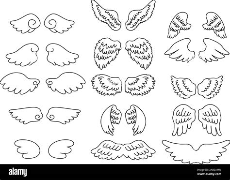 This is a illustration of Cute Angel wings Stock Vector Image & Art - Alamy