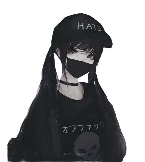 Black Hair Anime Boy Gas Mask / #anime #gasmask #white | Gas Mask ...