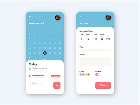 Calendar App Design by Ioana Ionescu on Dribbble