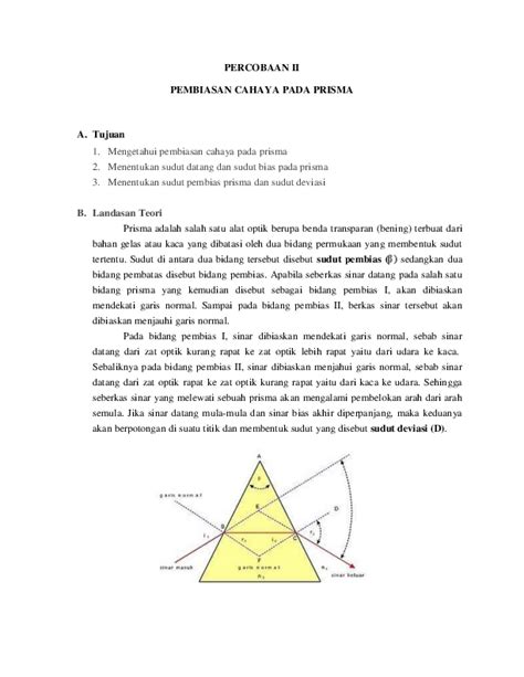 Praktikum Pembiasan Cahaya – Beinyu.com