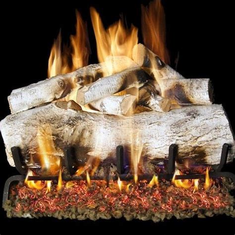 Peterson Real Fyre 30-Inch White Mountain Birch Gas Logs (Logs Only ...