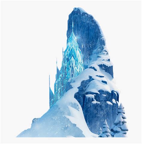 Frozen Castle In Winter Landscape - Elsa Ice Castle Png, Transparent ...