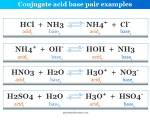 Conjugate Acid Base Pair Worksheet