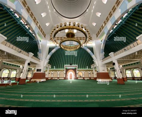 Interior scenery of Masjid Agung Jawa Tengah or Great Mosque of Central ...