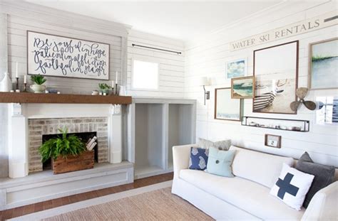 Reclaimed Wood Fireplace and Built-Ins (Stikwood) - The Lettered Cottage