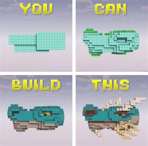 I make a little dragon head tutorial : r/Minecraft