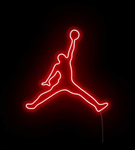 Air Jordan Neon Sign Jordans Logo LED Neon Basketball Night - Etsy