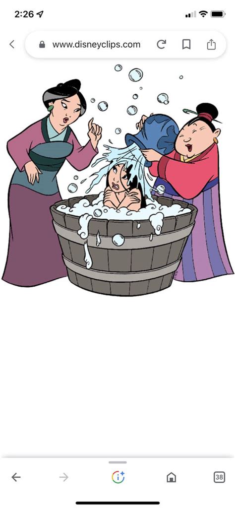 Mulan taking a bath. by JessieSchutter on DeviantArt