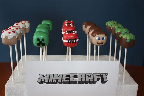 Delicious Minecraft Cake Pops