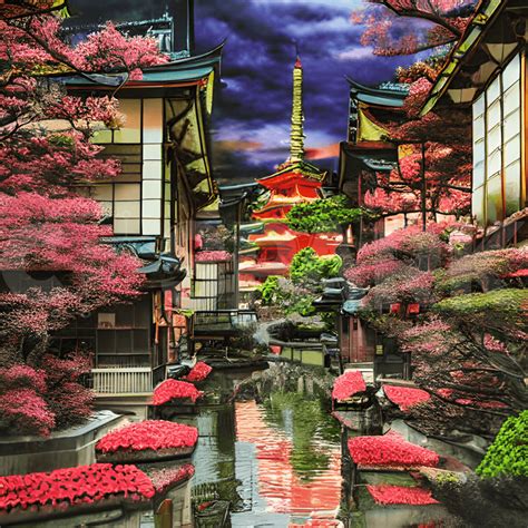 Beautiful Scenery Japan Extremely Detailed Vibrant Cinematic Luxury ...