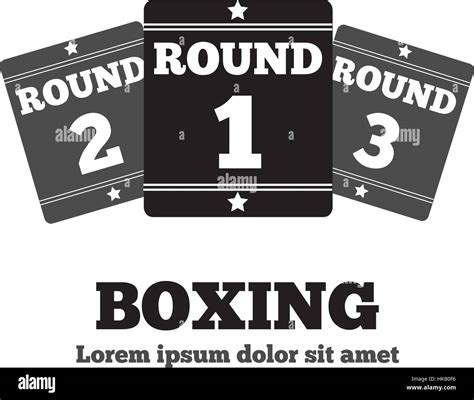 Boxing Ring Board. Boxing design over white background vector ...