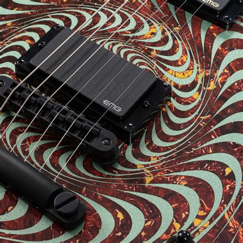 Wylde Audio Thoraxe Guitar, Ebony Fretboard, Tortoise Psychic Bullseye ...