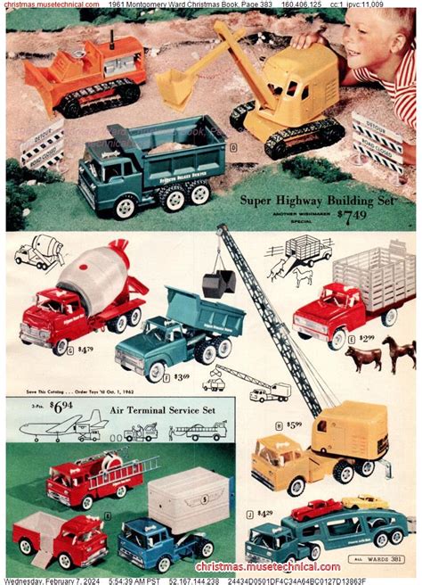 1961 Montgomery Ward Christmas Book, Page 383 - Catalogs & Wishbooks