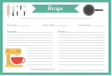 11+ 4 X 6 Recipe Card Template | DocTemplates