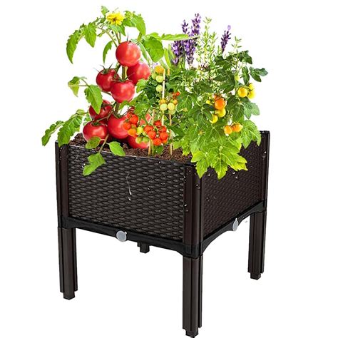 Souwuokoo Planter Boxes Raised Garden Bed with Legs Planters for ...