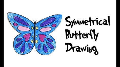 Symmetrical Butterfly Drawing Youtube