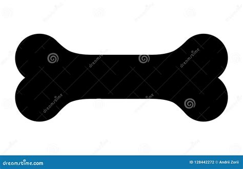 Dog Bone Icon. Vector Illustration Stock Illustration - Illustration of ...