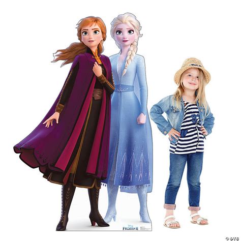 Disney’s Frozen II Anna & Elsa Cardboard Stand-Up | Oriental Trading