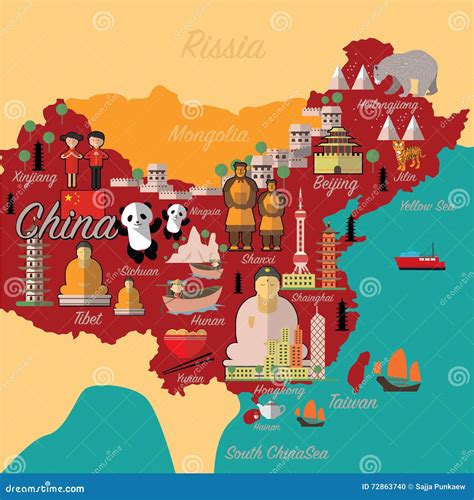 China Map. Vector Illustration | CartoonDealer.com #13075622