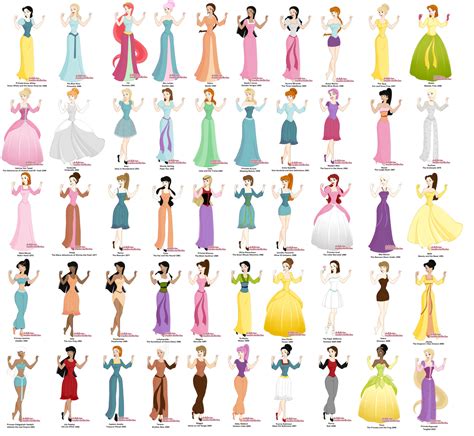 List Of All Disney Princesses In Order