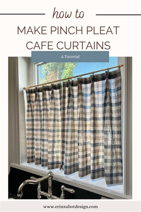 Diy pinch pleated cafe curtains – Artofit