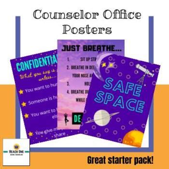 Counselor Office Posters by Reach One School Counseling | TpT