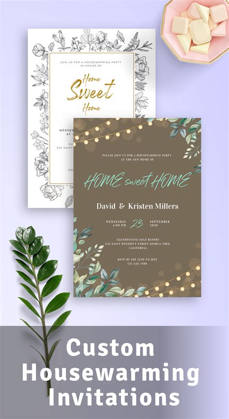 Housewarming Invitations - Download PDF or Order printed