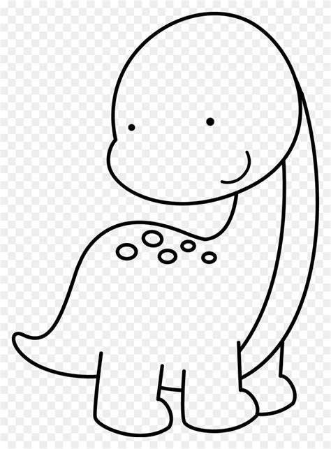 Baby Dinosaur Clip Art Black And White