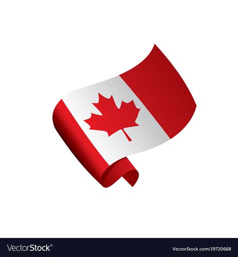 Canada flag Royalty Free Vector Image - VectorStock