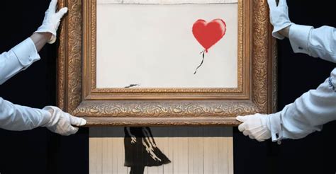 Watch Banksy detail the shredding of his “Girl with Balloon” painting ...