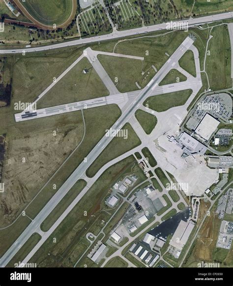 aerial photo map Blue Grass Airport, Lexington, Kentucky Stock Photo ...