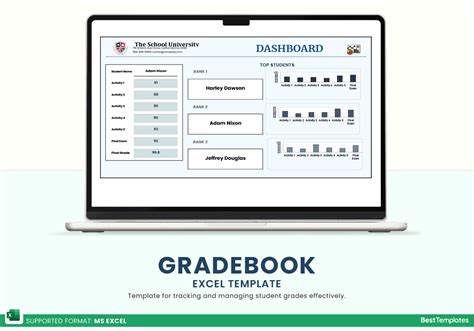 Gradebook Excel Template - Best Templates