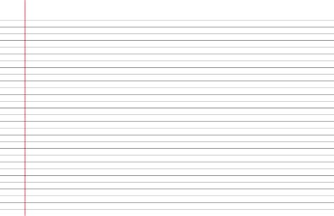 Wide-Ruled Lined Paper on Ledger-Sized Paper in Landscape Orientation ...