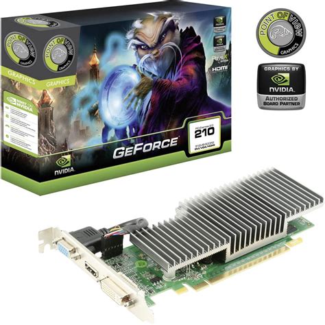 Graphics card Point of View NVIDIA® GeForce™ GT210 512 MB DDR3-RAM PCIe ...