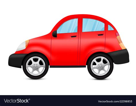 Red car Royalty Free Vector Image - VectorStock