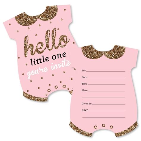 View Party City Baby Shower Invitations Girl PNG | US Invitation Template